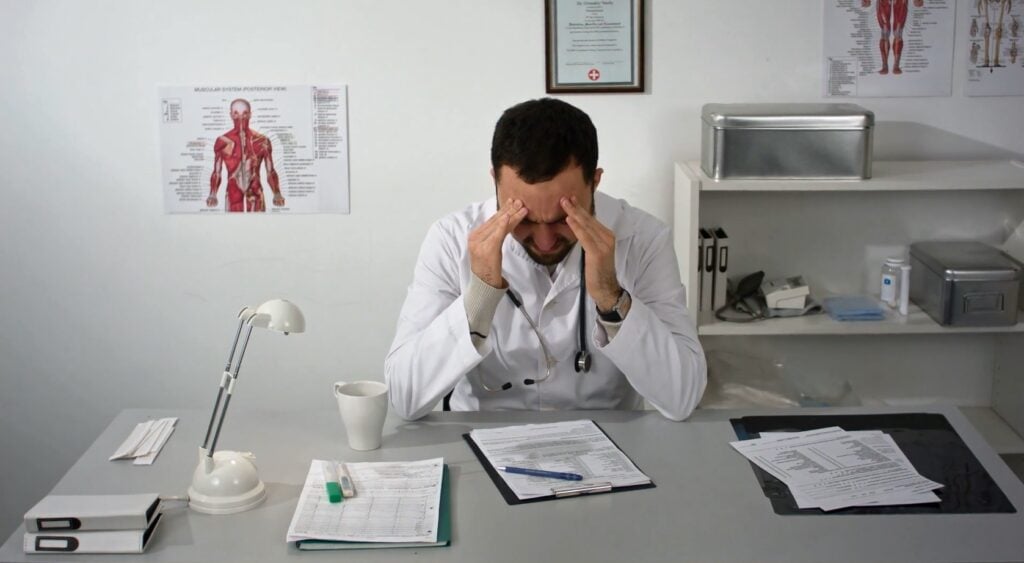 Stressed Doctor